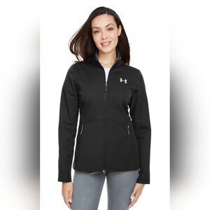 Under Armour Black Fitted Jacket Cold Gear Infrared Womens Performance Sz.XXL